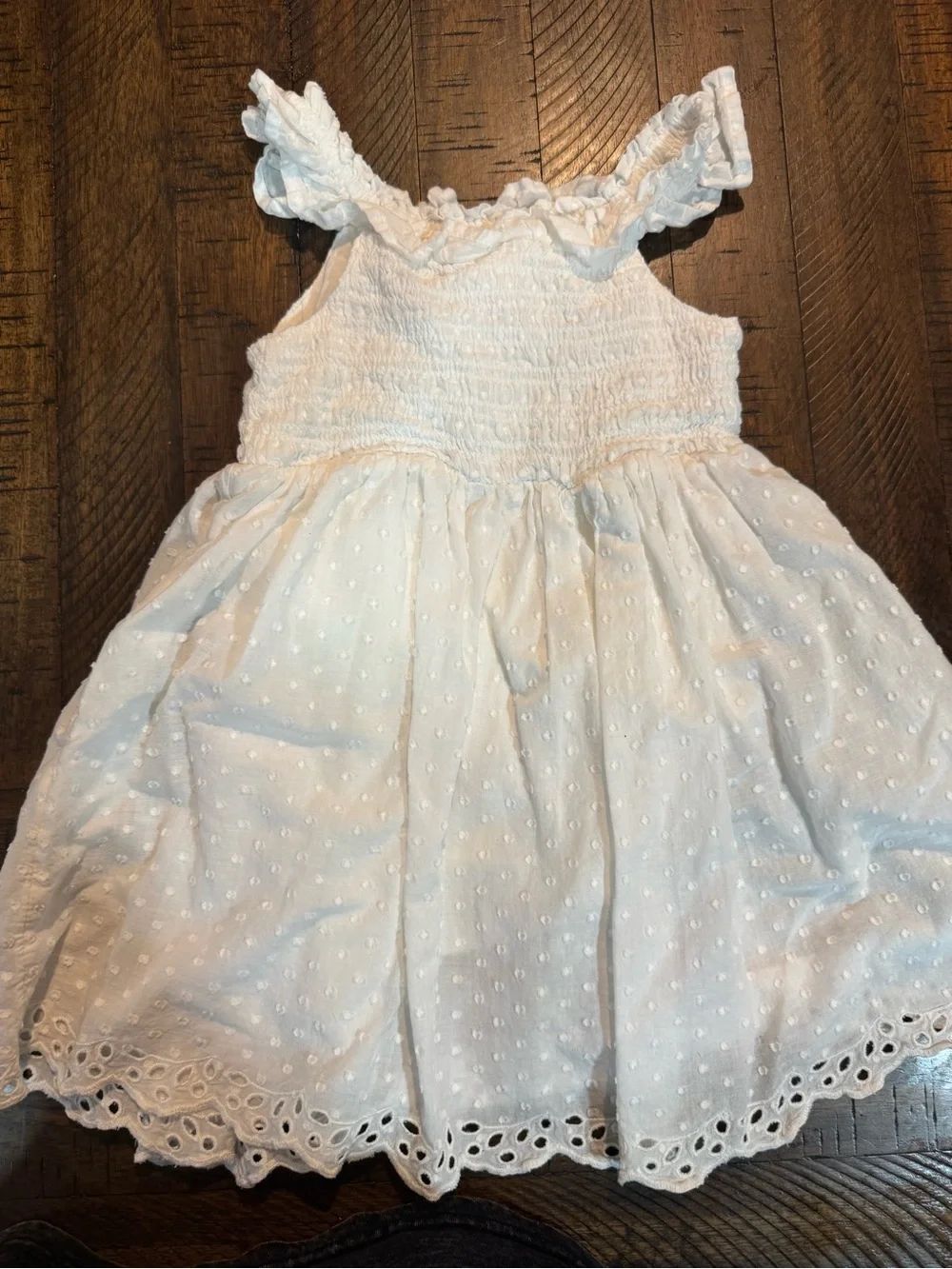 Cat & Jack White Eyelet Sundress for Girls